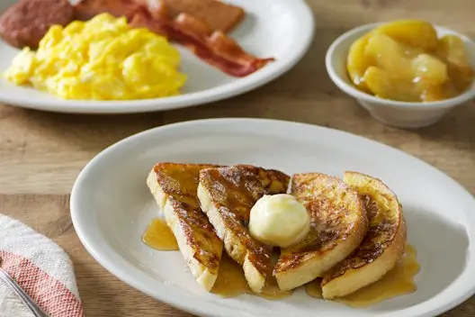 Breakfast Menu 14 Grandma’s Sampler French Toast Breakfast