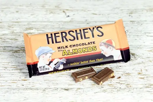 Desserts Menu 5 Hershey® Milk Chocolate Bar with Almonds