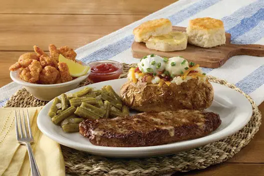 Beef Menu 14 New York Strip Steak n’ Shrimp Combo